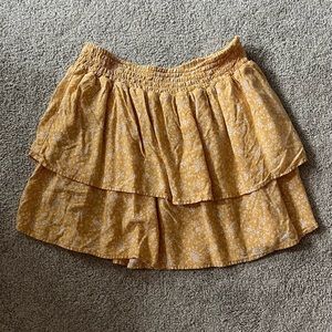 Yellow No Boundaries Mini Skirt